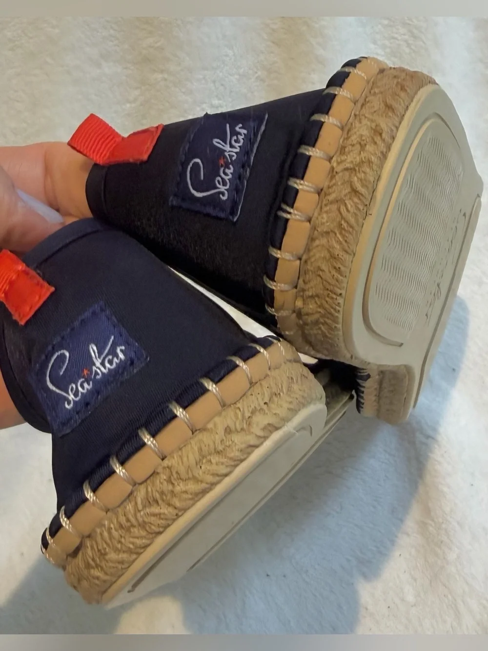 Seastar Mariner Beachcomber Neoprene Espadrille Woman’s Size 10 Navy Blue